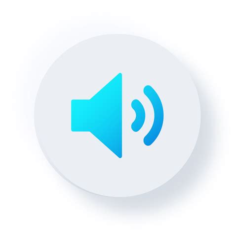 neumorphic speaker icon neumorphism speaker button  png