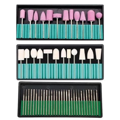 Kit Brocas Para Lixa El Trica Manicure Gel Acrigel Unhas Motor