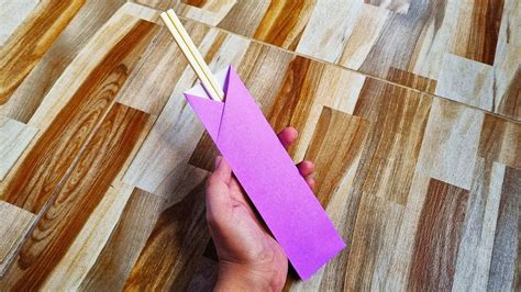 Origami Chopstick Holder Easy Step By Step YouTube