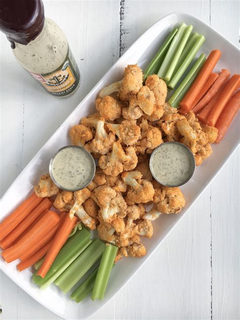 Buffalo Cauliflower Bites With Creamy Ranch Rachaels Good Eats