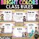 BRIGHT Editable Rule Posters And Signs For Classroom Management Rules