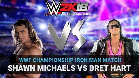 Shawn Michaels Vs Bret Hart Iron Man Match Wrestlemania Xii Wwe K