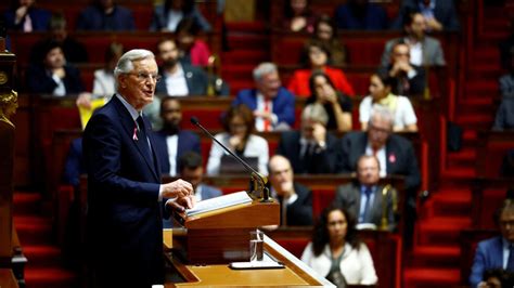 PM Barnier tells parliament France’s 'colossal' debt is a 'sword of ...