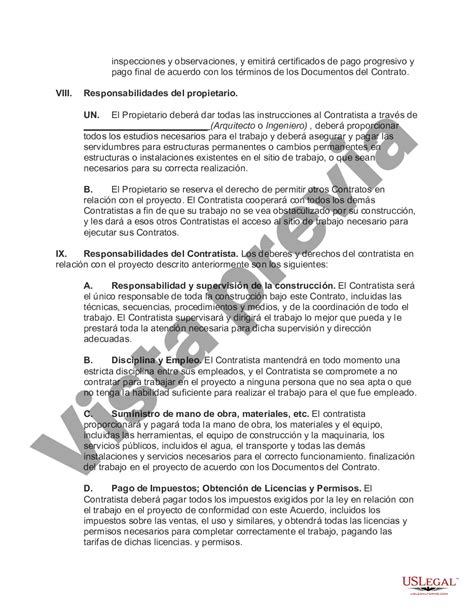 Houston Texas Contrato Básico De Construcción De Un Edificio Us Legal Forms