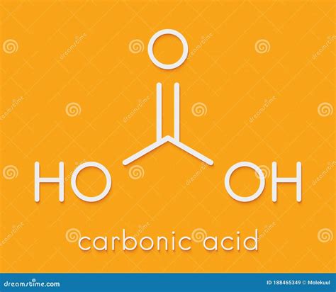 Carbonic Acid Molecule Formed When Carbon Dioxide Is Dissolved In