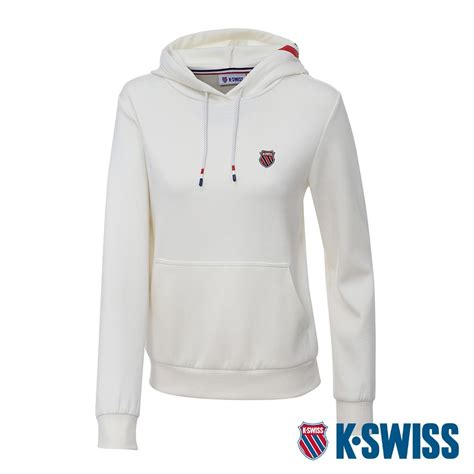 K Swiss Hoodie 連帽上衣 女 米白 Pchome 24h購物