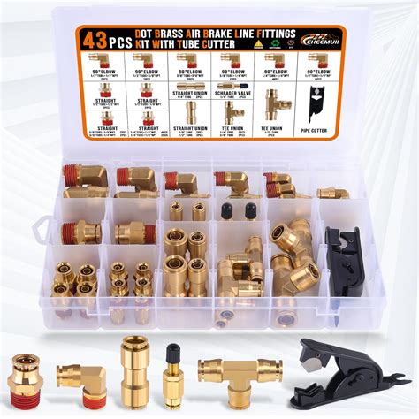 Snapklik Pcs Brass Dot Air Brake Line Fittings