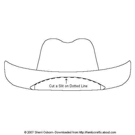 Paper Cowboy Hat Template Printable And Enjoyable Learning