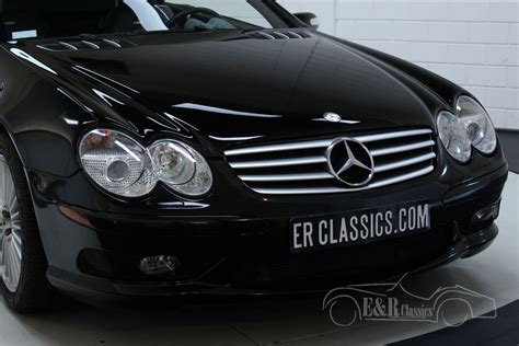 Mercedes-Benz SL 55 AMG convertible black 2006 for sale at ERclassics