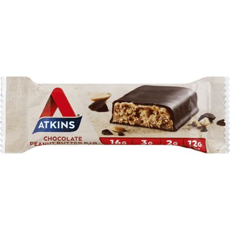 Atkins Chocolate Peanut Butter Bar | Snack Bars, Fruit Snacks & Pudding ...