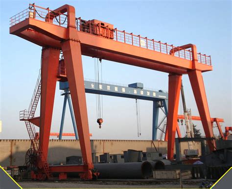 Outdoors Rail Mounted 45 Ton Double Beam Gantry Crane 50 Ton Mz Type