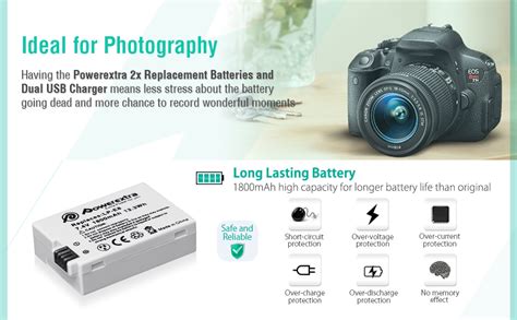 5 1800mah Lp E8 Lpe8 Lp E8 Battery With Lcd Charger For Canon Eos 550d 600d 650d 700d X4 X5 X6i