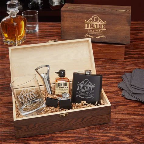 All The Vices Rockefeller Custom Groomsmen Gift Box Whiskey Gifts