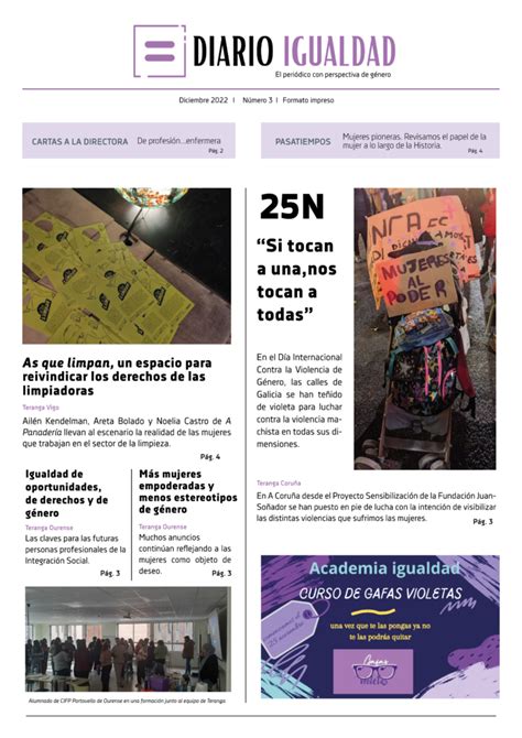 Tercera edición de Diario Igualdad Fundación JuanSoñador