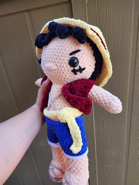 Crochet Pirate One Piece Monkey D Luffy Crochet Anime Etsy