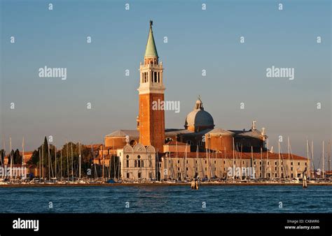 The Church Of San Giorgio Maggiore In Venice Italy Seen At Sunrise