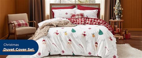 Amazon Bedsure Christmas Duvet Cover Queen Holiday Duvet Cover