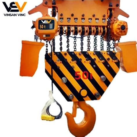 50 Ton Electric Double Speed Monorail 4 Motion Chain Hoist Prices