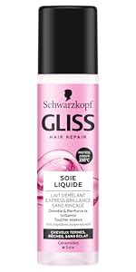 Schwarzkopf Gliss Lait D M Lant Express Brillance Soie Liquide