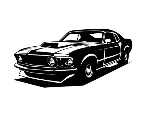 best ford mustang 429 muscle car for logo, badge, emblem, icon