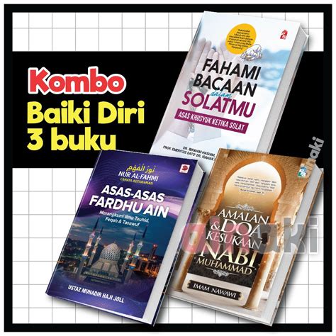 KOMBO Buku Baiki Diri Fahami Bacaan Dalam Solatmu Asas Asas Fardhu Ain