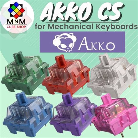 Original Akko Cs Switch Pcfor Mechanical Keyboard Ocean Blue Matcha