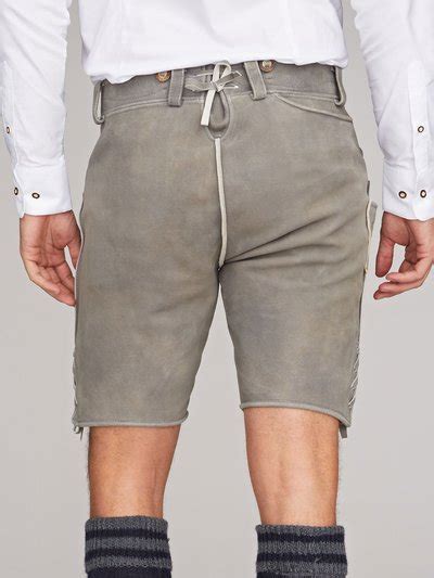 Lederhose Herren Von Veit Grau Limberry