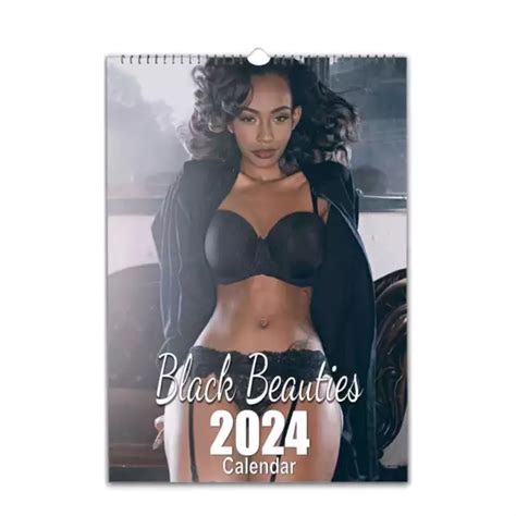 SEXY HOT BLACK Girls Pinups 2025 26 Personalised Calendar Choose Start Month 23 99 PicClick UK