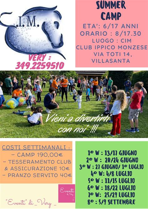 Campo Estivo A Villasanta 2024 Turni Settimanali Sportivi Orangogo