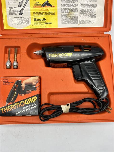 Bostik Thermogrip Electric Hot Glue Gun Model 207 Kit No 209 Case