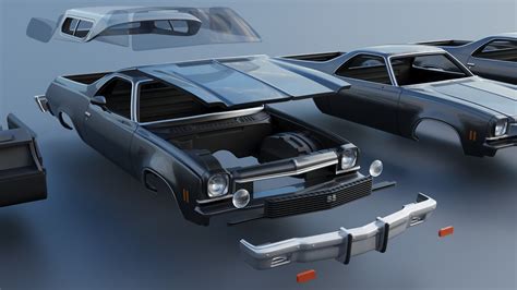 3d File Chevrolet El Camino 1973 🚙 ・3d Printing Template To Download・cults