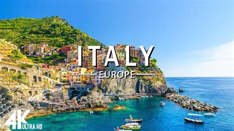 FLYING OVER ITALY 4K UHD Relaxing Music Along With Beautiful Nature