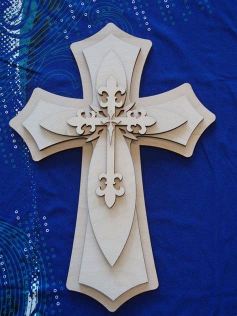 Unfinished Wood Cross Layered Wooden By ArtisticCraftSupply Wood