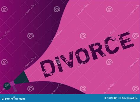 Conceptual Hand Writing Showing Divorce Business Photo Showcasing