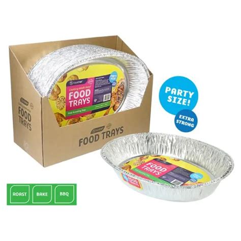 Oval Foil Roasting Tray 468cm X 343cm X 78cm The Base Warehouse