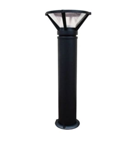 Dabmar 20w Triangular Led Bollard Pathway Light W Louvers Alum 3000k Black Dabmar D480