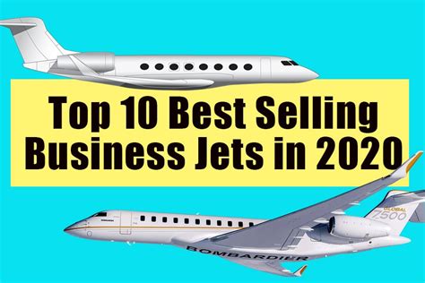 Top 10 Best Selling Business Jets in 2020 - Jetline Marvel