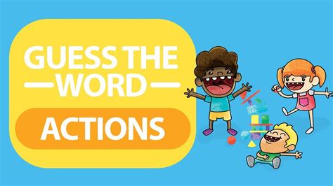 Guess The Word Actions Esl For Kids Youtube