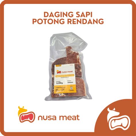 Daging Sapi Rendang Potong 250gr Nusa Meat