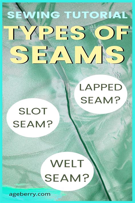 Types Of Seams Sewing Tutorial In 2020 Beginner Sewing Projects Easy