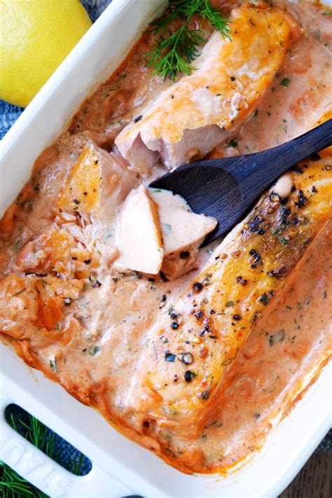 Lachs Sahne Gratin