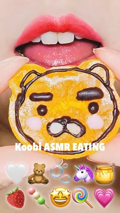 Asmr Emoji Food Kohakuto Mukbang 코하쿠토 먹방 Eating Sounds Edible Crystal