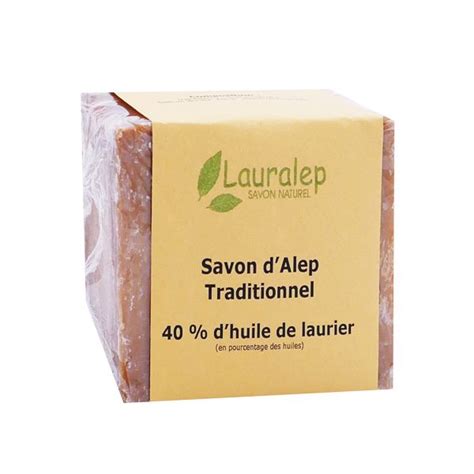 Lauralep Sabão de Aleppo Tradicional 40 de Óleo de Louro 200g