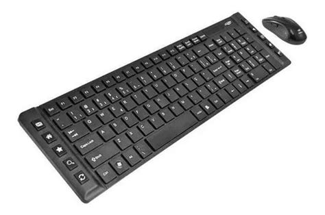 Kit Teclado E Mouse Sem Fio C3 Tech K W50bk Preto