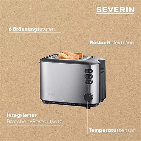 Severin Automatik Toaster Inkl Br Tchen R Staufsatz Im Toaster