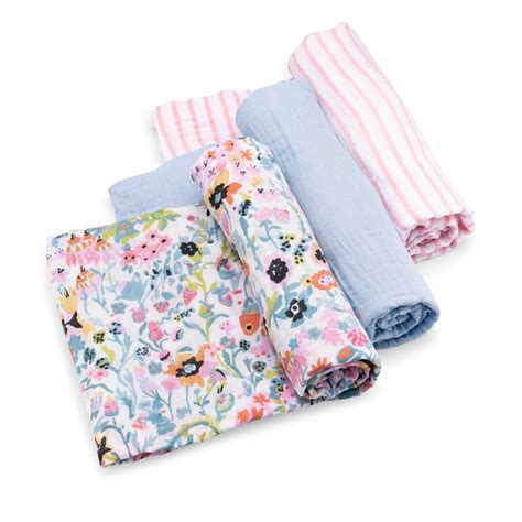 Parker Baby Swaddle Blankets 3 Pack Of 100 Cotton Muslin Swaddle