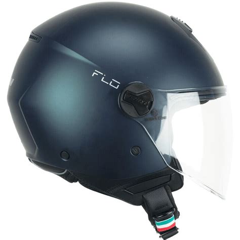 Casco Moto Jet Cgm A Flo Mono Petrolio Satinato Lunga Vendita Online