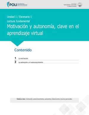 Lectura Fundamental T Cnicas Para El Aprendizaje Autonomo Apuntes