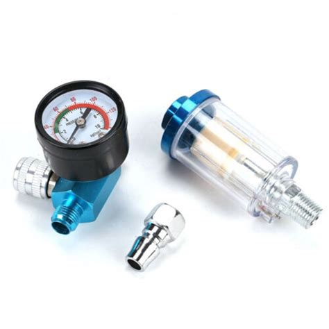 Thread Scratch Air Pressure Regulator Gauge Spray Water Trap Filter Tools Pressure Regulator