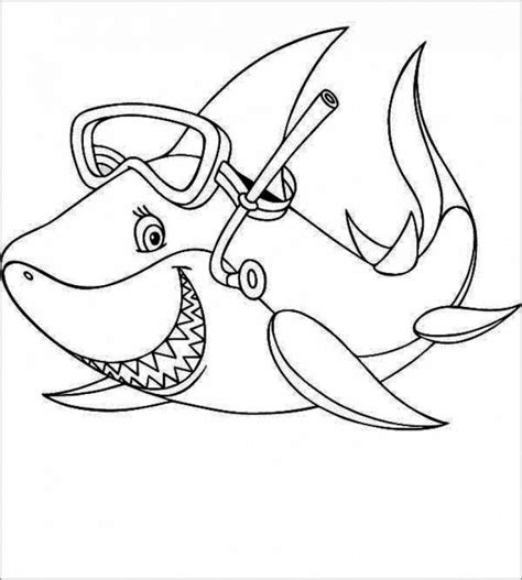 Shark Color Page For Kids Coloringbay